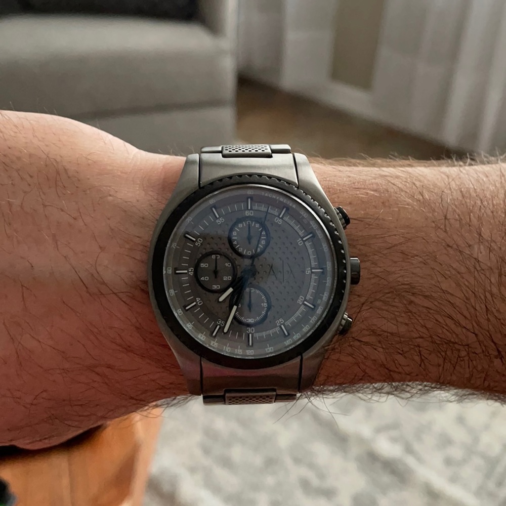 Armani exchange ax1606 gunmetal watch